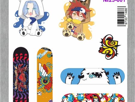 Наліпки SK8 the Infinity Скейт нескінченність №23-001