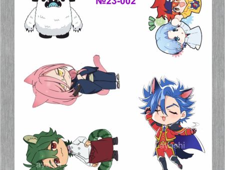 Наліпки SK8 the Infinity Скейт нескінченність №23-002