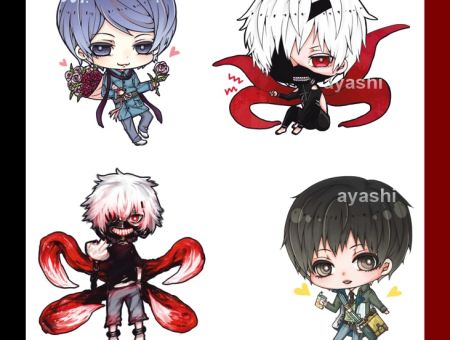 Наліпки Токійський гуль Tokyo Ghoul №11-001