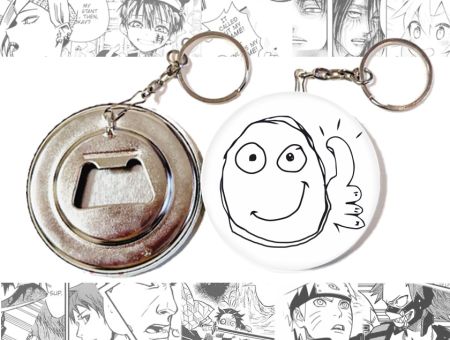 Відкривачка-брелок кругла 58 мм OTKR-58-00006 ЛАЙК 