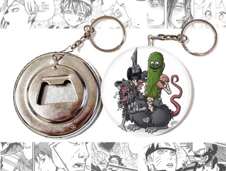 Відкривачка-брелок кругла 58 мм OTKR-58-00046 Rick and Morty 