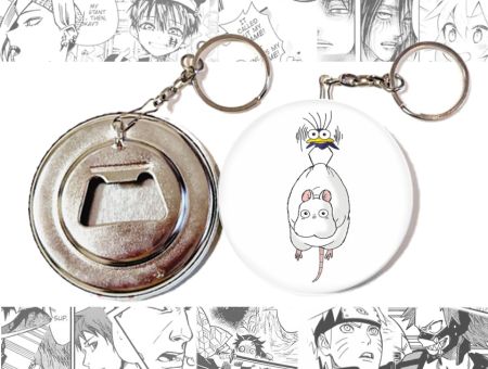 Відкривачка-брелок Віднесені примарами Spirited away кругла 58 мм OTKR-58-00058