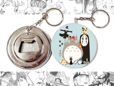 Відкривачка-брелок кругла 58 мм Studio Ghibli OTKR-58-01010