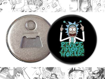 Відкривачка-магніт кругла 58 мм Rick and Morty OTkM-58-01140