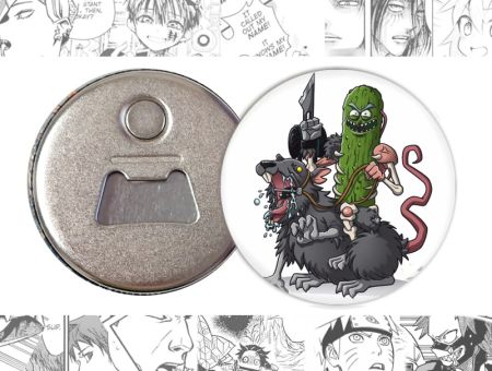 Відкривачка-магніт кругла 58 мм Rick and Morty OTkM-58-00046