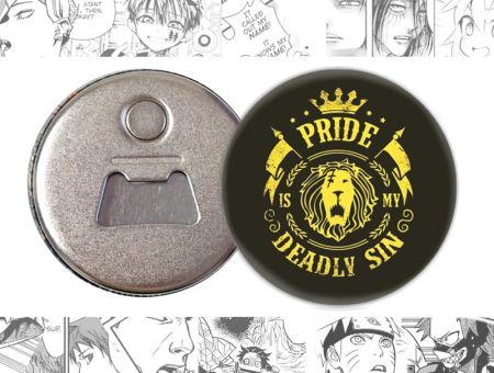 Відкривачка-магніт кругла 58 мм Seven Deadly Sins Сім смертних гріхів OTkM-58-01847