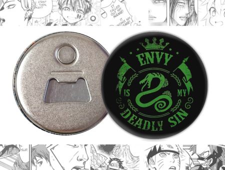 Відкривачка-магніт кругла 58 мм Seven Deadly Sins Сім смертних гріхів OTkM-58-01848