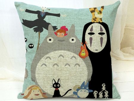 Подушка інтер'єрна 43*43 см Studio Ghibli MIX