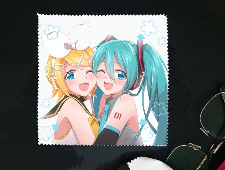 Серветка Хацуне Міку та Рін Project Sekai для окулярів та телефону СР-00003