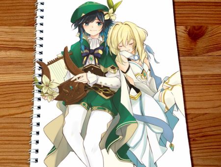 Скетчбук Вєнті Геншин Імпакт Genshin Impact SKBK-255