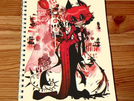 Скетчбук Готель Газбін Аластор Hazbin hotel SKBK-832
