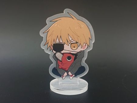 Акриловая фигурка Дэнджи и Почита (сидит) Человек-бензопила Chainsaw Man СТ-0032-04