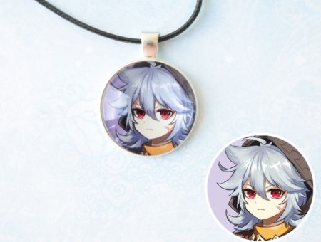 Кулон Genshin Impact Рейзор №945-0063 , 25мм, з чорним шнурком