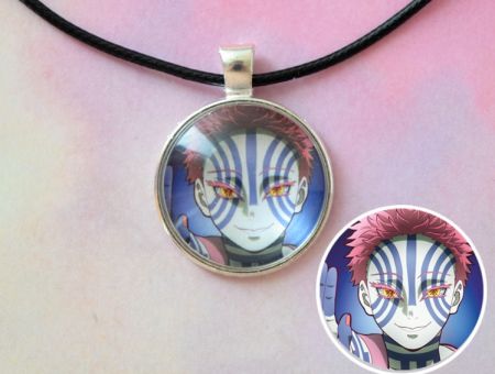 Кулон Demon Slayer Клинок, що розтинає демонів №945-0094 , 25мм, з чорним шнурком