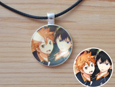 Кулон Волейбол!! Haikyuu!! №945-0102 , 25мм, з чорним шнурком