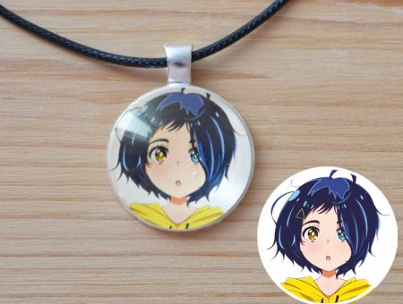 Кулон Пріоритет Чудо-Яйця Wonder Egg Priority №945-0120 , 25мм, з чорним шнурком