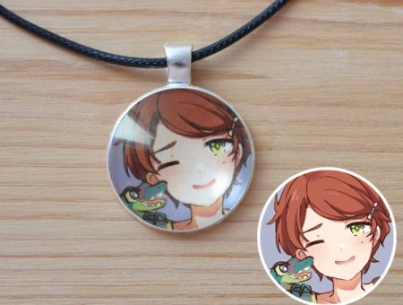 Кулон Пріоритет Чудо-Яйця Wonder Egg Priority №945-0122 , 25мм, з чорним шнурком