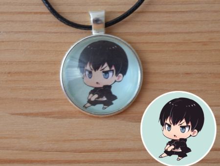 Кулон Волейбол!! Haikyuu!! №945-0131 , 25мм, з чорним шнурком