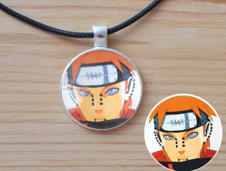 Кулон Naruto Наруто Яхіко №945-0140 , 25мм, з чорним шнурком