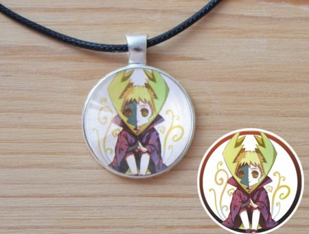 Кулон Naruto Наруто Зецу №945-0142 , 25мм, з чорним шнурком