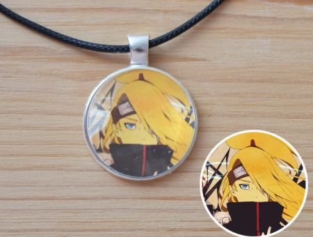 Кулон Naruto Наруто Дейдара №945-0143 , 25мм, з чорним шнурком