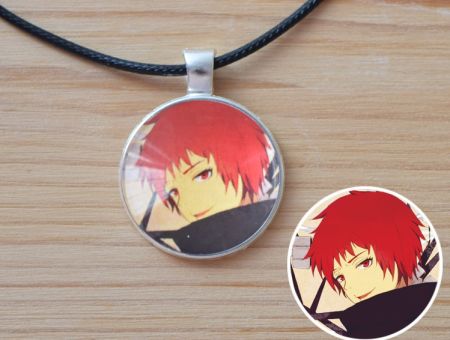 Кулон Naruto Наруто Сасорі №945-0144 , 25мм, з чорним шнурком