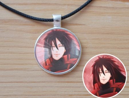 Кулон Naruto Наруто Мадара №945-0145 , 25мм, з чорним шнурком