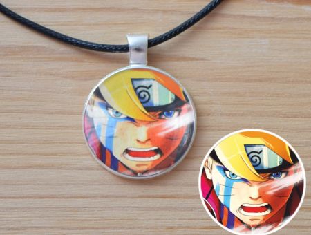Кулон Naruto Наруто Боруто №945-0151, 25мм, з чорним шнурком