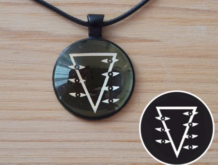Кулон Evangelion №944-0184, 25мм, з чорним шнурком