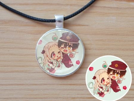 Кулон Ханако та Ясіро Туалетний хлопчик Ханако-кун Toilet-bound Hanako-kun №945-0188 , 25мм