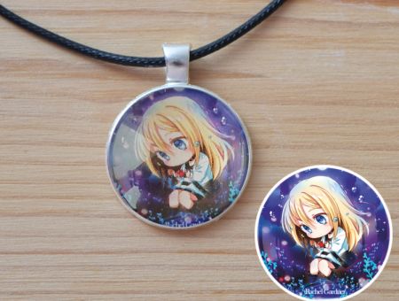 Кулон Рейчел Angels of Death №945-0197 , 25мм