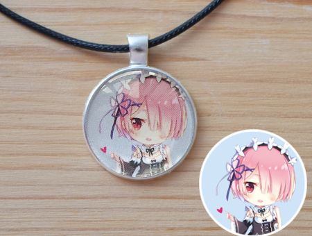 Кулон Рам Ре: Зеро Re Zero №945-0211 , 25мм, з чорним шнурком