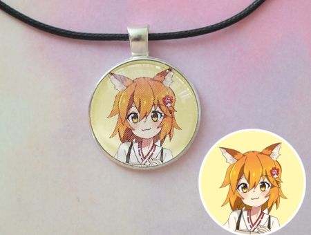 Кулон Сенко The Helpful Fox Senko-san №945-0222, 25мм, з чорним шнурком
