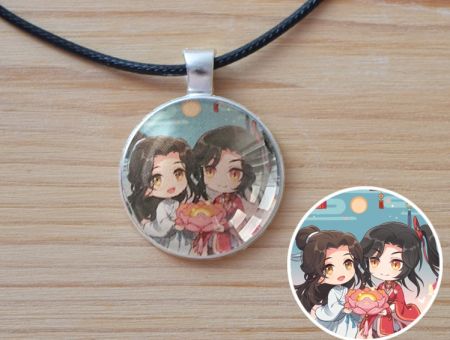 Кулон Благословення небожителів Heaven Officials' Blessing №945-0241, 25мм, з чорним шнурком