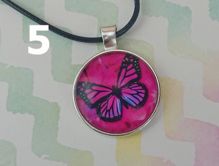 Кулон МЕТЕЛИК сріблястий №0012 , 25мм, 1 шт на вибір, з чорним шнурком