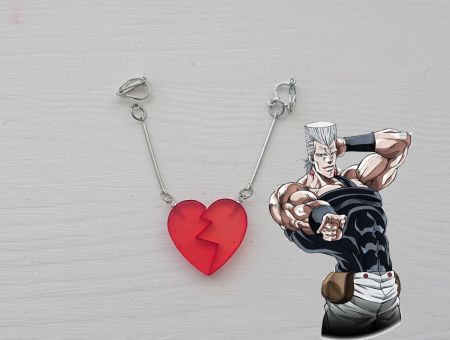 Серьги-клипсы Половинки сердца ДжоДжо Jojo's Bizarre Adventure №0050 , 1 пара