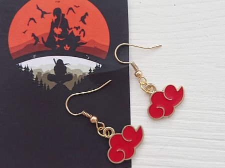 Серьги-гачки Наруто Акацукі Naruto 1 пара №0036