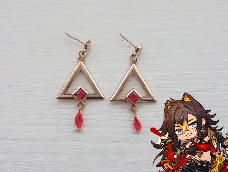 Сережки Дехья Genshin Impact №0055 (швензи гвоздики), 1 пара