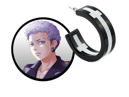 Сережка Міцуяї Токійські месники №0035 Tokyo Revengers, колір чорний