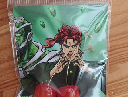 Сережки Вишні світлі ДжоДжо Jojo's Bizarre Adventure №0033-2 , 1 пара