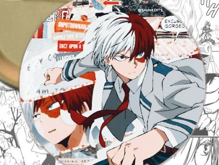 Значок Boku no Hero Academia 000507 Круглий