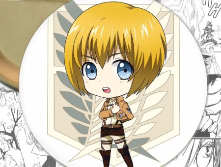 Атака Титанов круглый значок Attack on Titan 000604 