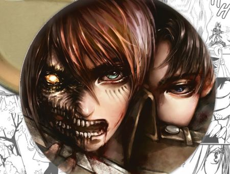 Значок Атака Титанов аниме Attack on Titan 000613