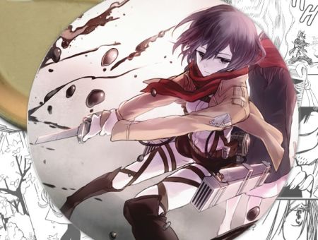 Значок Атака Титанов аниме Attack on Titan 000617