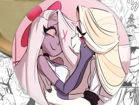 Круглый значок Hazbin Hotel 000654 