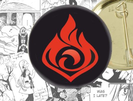 Значок Геншин Імпакт Піро Genshin Impact 44-002498