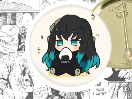 Значок Муічіро Demon Slayer 44-004113 Круглий