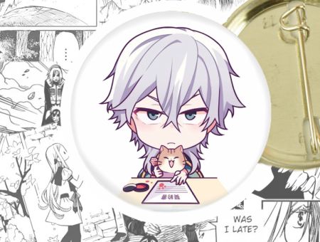 Круглый значок Фукузава Bungo Stray Dogs 44-004161