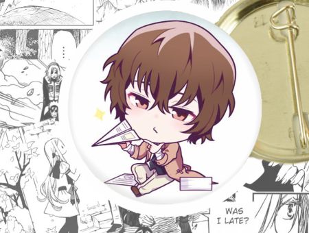 круглый значок Дазай Bungo Stray Dogs 44-004165