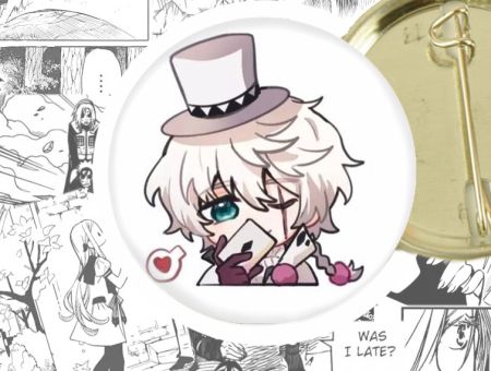 Круглый значок Гоголь Bungo Stray Dogs 44-004167